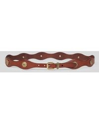 Etro - Leather Belt With Jewel Studs - Lyst