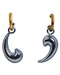 Etro - Earrings With Mini Metallic Paisley Detail - Lyst