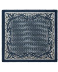 Etro - Wool Scarf With Tie Motif - Lyst