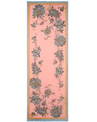 Etro - Modal-Blend Scarf With Floral Motif - Lyst