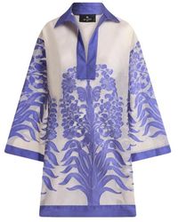 Etro - Robe De Plage En Jacquard À Fils Coupés, Femme, Taille - Lyst