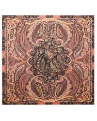 Etro - Modal Shawl With Floral Paisley Motif - Lyst