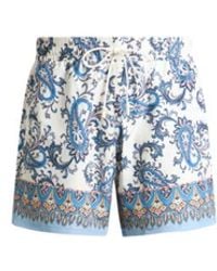 Etro - Swim Shorts With Placed Leafy Paisley Print - Lyst