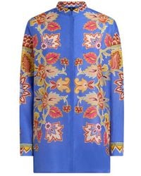 Etro - Cotton And Silk Shirt With Print - Lyst