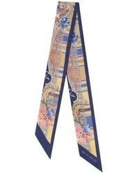 Etro - Silk Twill Paisleyina With Paisley Motif - Lyst