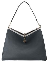 Etro - Large Nubuck Leather Vela Bag - Lyst