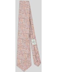 Etro - Silk Jacquard Tie With Floral Paisley Motif - Lyst