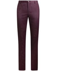 Etro - Pantalon Droit En Jacquard De Laine À Motif Paisley, Homme, Taille - Lyst