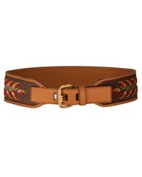Etro - Paisley Belt With Embroidery - Lyst