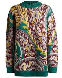 Etro - Pull En Jacquard De Laine À Motif Paisley, Femme, Taille - Lyst
