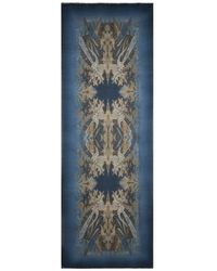 Etro - Wool Scarf With Faded Print And Paisley Motif - Lyst