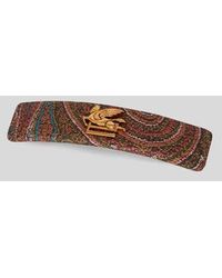 Etro - Paisley Haarspange Mit Pegaso, Damen - Lyst