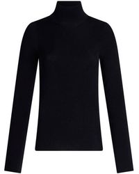 Etro - Wool Jacquard Turtleneck Sweater - Lyst