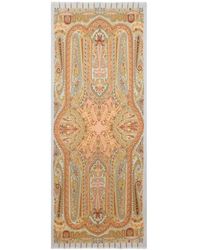Etro - Cashmere-Blend Scarf With Floral Motif - Lyst
