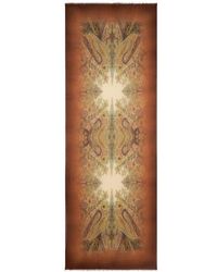 Etro - Wool Scarf With Faded Print And Paisley Motif - Lyst