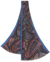 Etro - Mehrfarbiger Paisley-Schal Aus Seide, Herren - Lyst