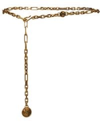 Etro - Chain Belt With Pegaso Coins - Lyst