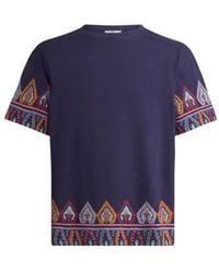 Etro - Cotton T-Shirt With Placed Geometric Print - Lyst