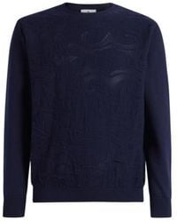Etro - Textured Cotton Sweater - Lyst