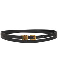 Etro - Leather Belt With Jewel Stones - Lyst