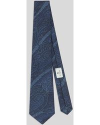 Etro - Silk Jacquard Tie With Arnica Motif - Lyst