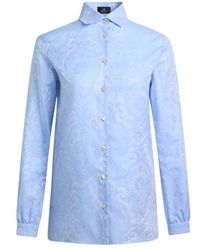 Etro - Cotton Jacquard Shirt - Lyst