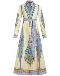 Etro - Robe Chemise En Coton Imprimé, Femme, Taille - Lyst