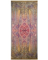 Etro - Wool-Blend Scarf With Degradé Animal Motif - Lyst