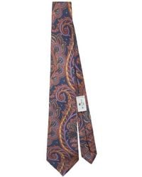 Etro - Printed Silk Tie - Lyst