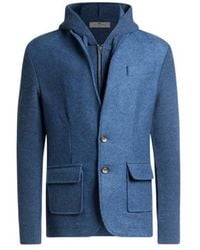Etro - Wool Jacket With Removable Hood And Bib - Lyst