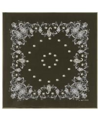 Etro - Silk Scarf With Placed Floral Paisley Print - Lyst