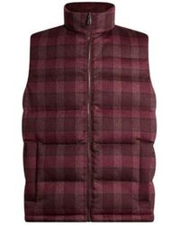 Etro - Wool And Cashmere Down Gilet With Check Motif - Lyst