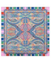 Etro - Einstecktuch Aus Seide Mit Blumenmotiv, Herren - Lyst