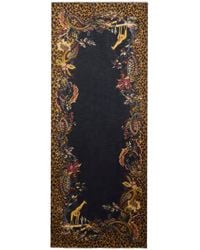 Etro - Modal And Cashmere Scarf With Animal And Paisley Print - Lyst