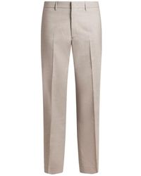 Etro - Slub Wool-Blend Trousers - Lyst