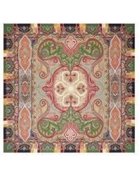 Etro - Wool And Silk Shawl With Print - Lyst