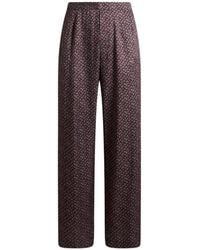 Etro - Trousers With Micro Paisley Motif - Lyst
