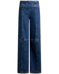 Etro - Denim Jeans With Embroidered Pegaso Logo - Lyst