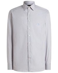 Etro - Striped Cotton Shirt - Lyst