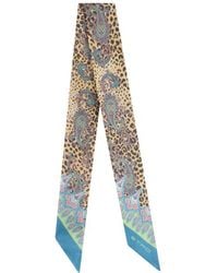 Etro - Silk Paisleyina With Paisley And Animal Motif - Lyst