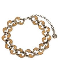 Etro - Dual-Finish Paisley Necklace - Lyst