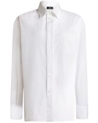 Etro - Cotton Shirt With Silk Insert On The Back - Lyst