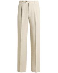 Etro - Regular-Fit Silk-Blend Trousers With Pleat Detail - Lyst