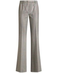 Etro - Hose Aus Einer Wollmischung Mit Vichy-Muster, Damen, Größe - Lyst