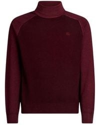 Etro - Wool Turtleneck With Pegaso Logo - Lyst