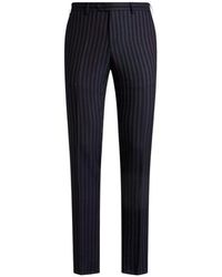 Etro - Pantalon En Laine Mélangée À Rayures, Homme, Taille - Lyst