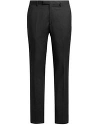 Etro - Tailored Wool Trousers With Side Band Detail - Lyst