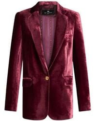 Etro - Viscose-Silk Chic Outerwear Jacket - Lyst