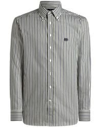 Etro - Cotton Shirt With Vertical-Stripe Pattern - Lyst