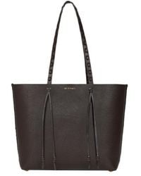 Etro - Essential Medium Leather Tote Bag With Threading - Lyst